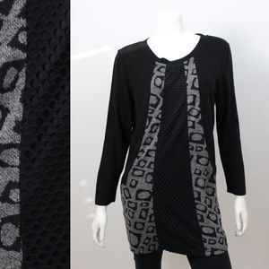 Ladies Missy Cut Detailed Tunic Top/Dress